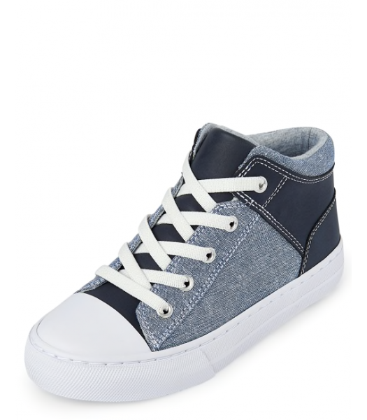 Childrens Place Denim/Blue Mid Top Sneakers